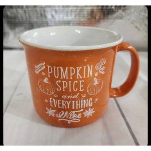 Orange "Pumpkin Spice and Everything Nice " Coffee, Tea, Cocoa mug cup 16oz